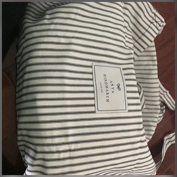 ❌SOLD❌Anya Hindmarch Yellow/White Leather Backpack - Picture 4 of 5